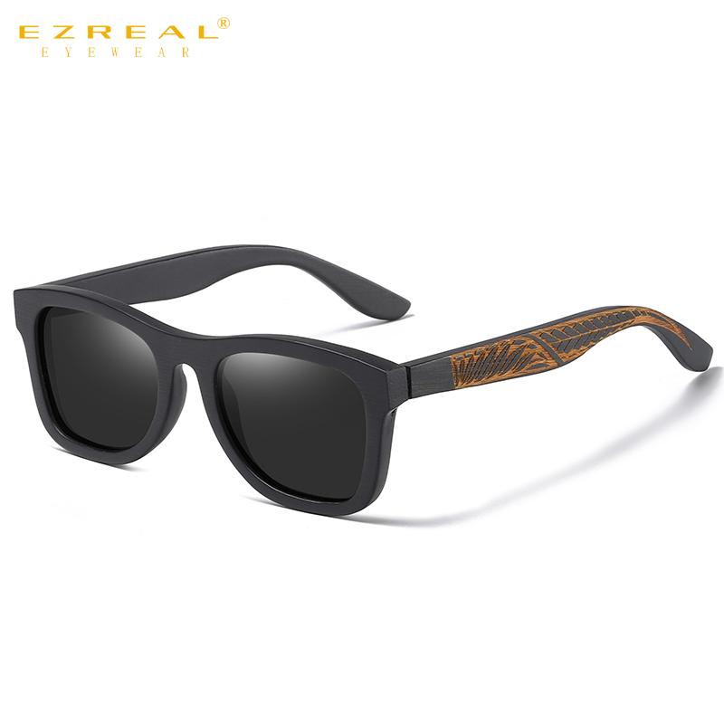 

Sunglasses EZREAL Retro Wood Men Polarized Wooden Frame Glasses Women Shades UV400 Lunette De Soleil Homme Femme S1610L