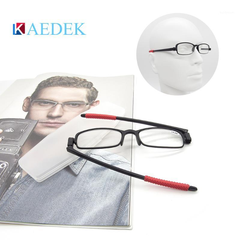 

KAEDEK 2020 New Unisex Reading Glasses Men Women Clear Lens elastic Computer Folding Eyeglasses For Sight 360 degree rotating1