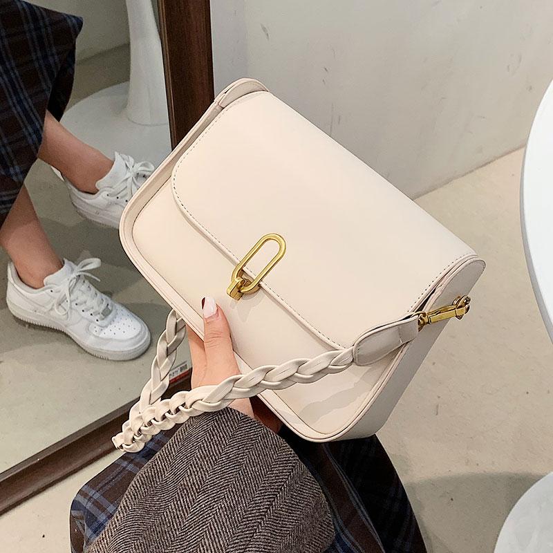 

Temperament, western style, high texture, underarm bag, 2021 winter new style, women's designer shoulder fashion messenger bag, Black