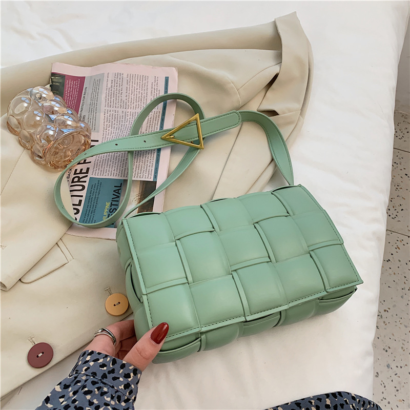 

HBP Woven Flap Crossbody bag 2022 Fashion New High quality PU Leather Women's Designer Handbag Tote Shoulder Messenger Bag, Yellow