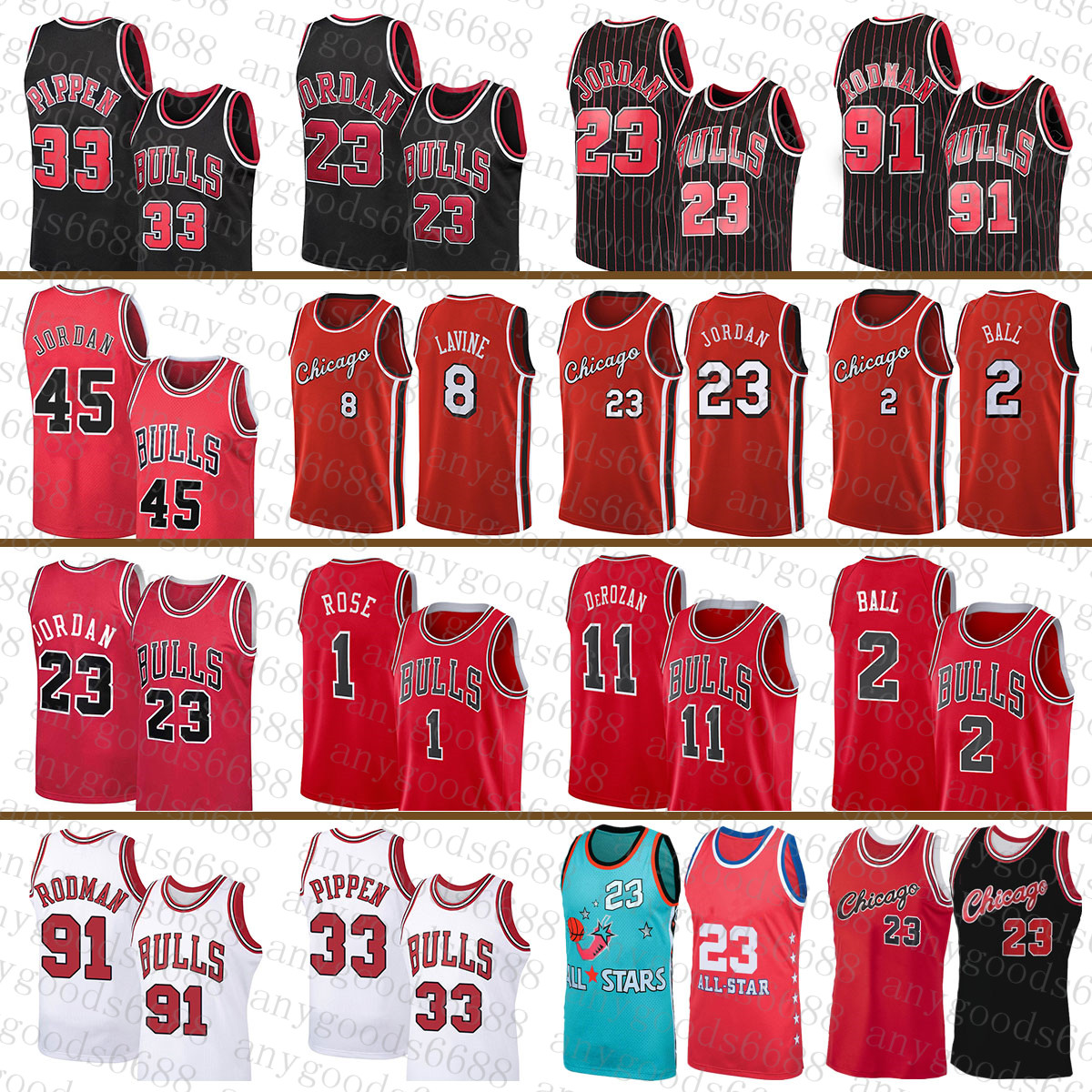 

Basketball Jersey 8 33 91 Michael Lonzo Ball Demar DeRozan Derrick Rose 2021 2022 New 23 2 11 1 Zach LaVine Scottie Pippen Dennis Rodman Beige, Youth jersey
