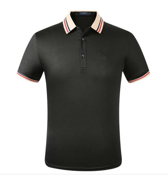 

Mens Designer Polo T Shirts Men's Polo Homme Summer Polos Shirt Embroidery Polos T Shirts High Street Trend Shirt Top, White;black