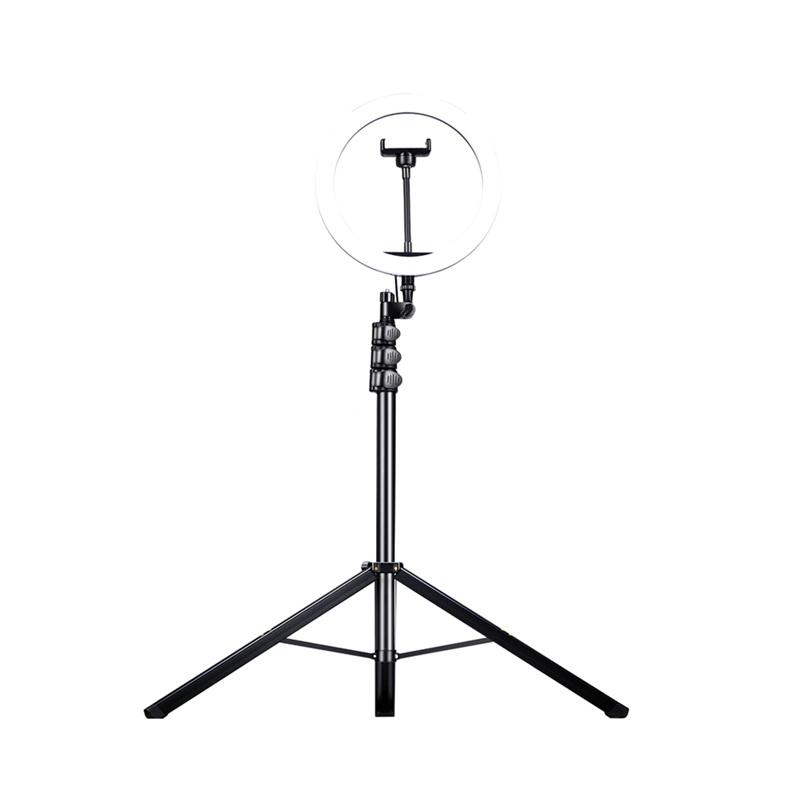 

Integrated Live Streaming Bracket with Selfie Ring Light Mobile Phone Holder Youtube Live Fill Light Extend Tripod