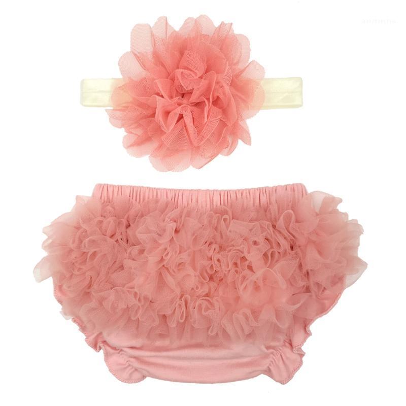 

Baby Girls Shorts Chiffon Ruffle Bloomers Flower Headband Newborn Photography Tutu Toddler Cute Hair Accessories Diaper Cover1, 120-3