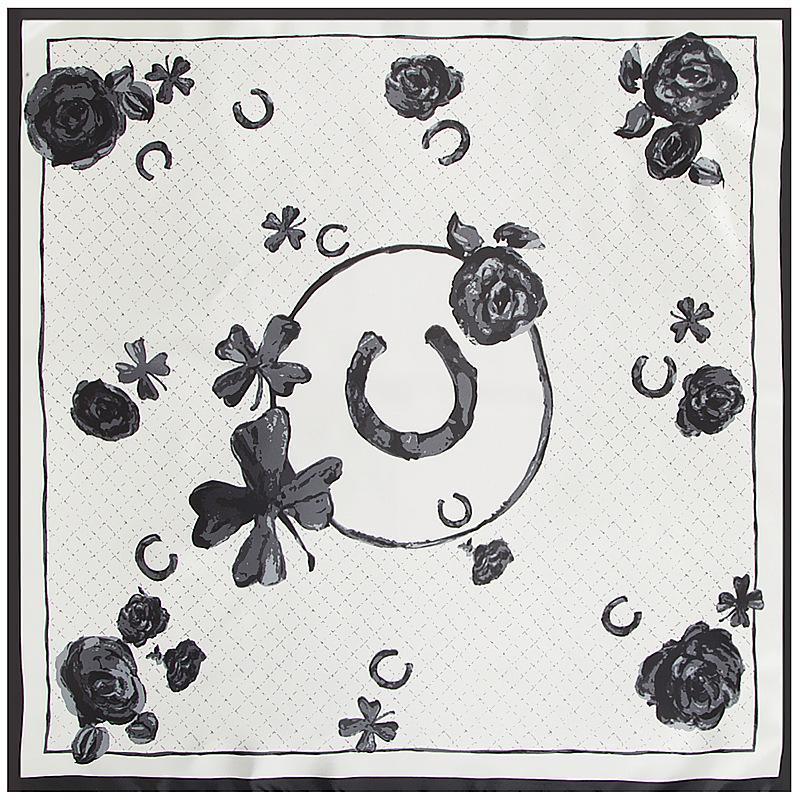 

Large Hijab Scarves For Women Fashion Print Silk Satin Scarf Female 90cmx90cm Square Shawls Head Scarfs For Ladies1