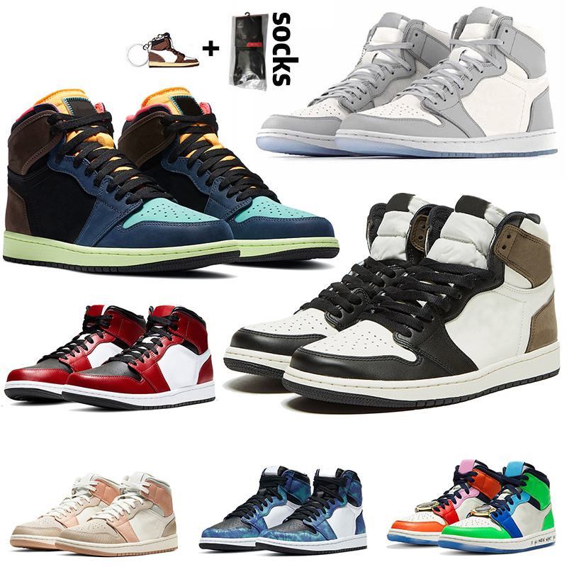 

Basketball Shoes 2021 New Arrival JUMPMAN 1 Dio High Dark Mocha Mid Chicago Toe Mens Womens White Sport Sneakers Trainers off SIZE 12, D31 black toe