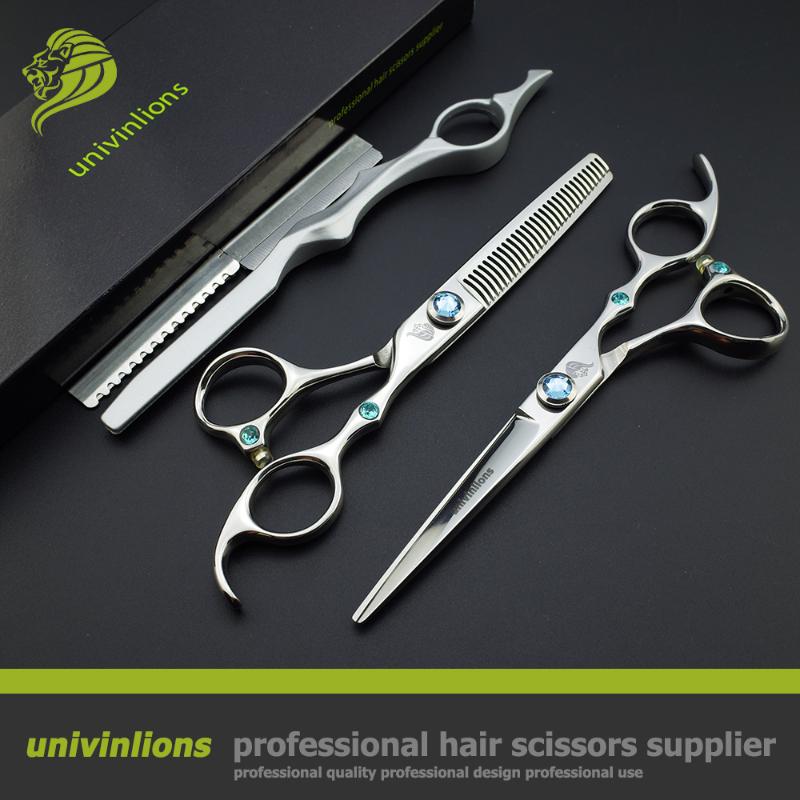 

6" professional hair dressing scissors high quality japan hair scissors pinking coiffure cutting shears set