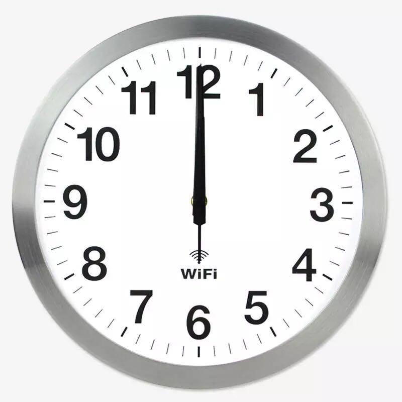 

Mute Wall Clock Stylish Smart WIFI Automatic Time Synchronization Modern Minimalist Living Room Quartz Home