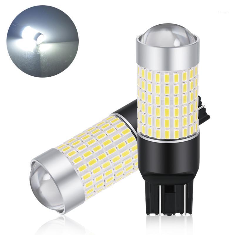 

JIACHI 2pcs T20 led car parts 7440 W21W W21/5W 7443 FPC 3014-144 LEDs Auto Rear Brake Bulbs DRL Lamp White 12V-24V non-polarity1, As pic