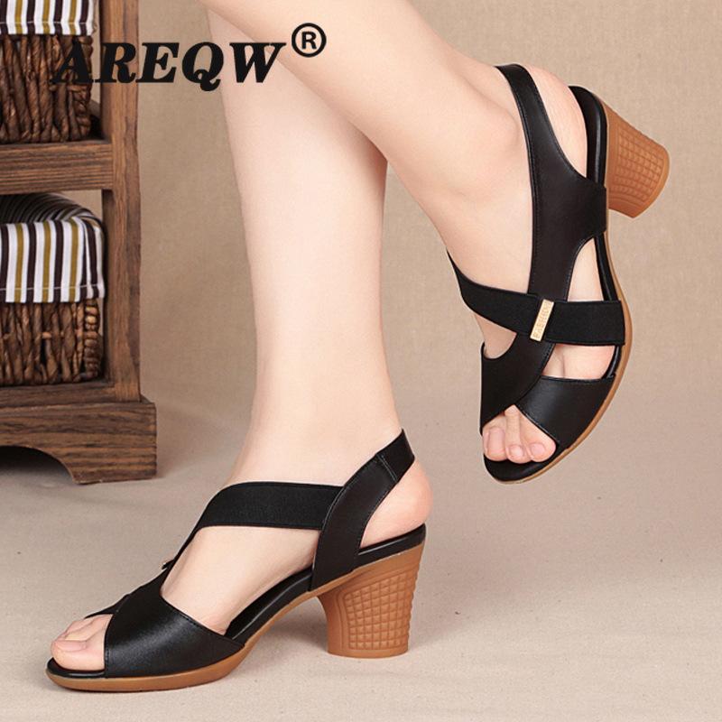 

New Women Sandals Summer New Hot Female Fish Mouth Exposed Toe High-Heeled Sandals Ankle Strap Ladies Shoes, Yellow