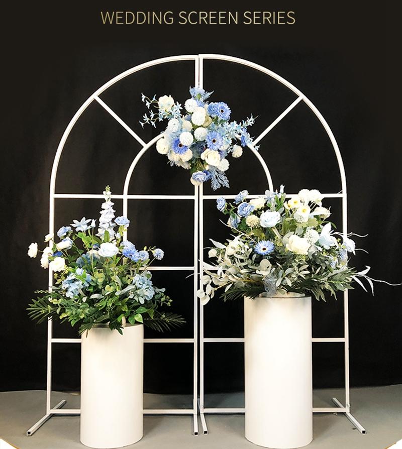 

Party Decoration 2022 Wedding Arch Iron Props Outdoor Scene Layout Forest Grid Screen Background Shelf