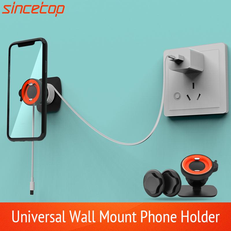 

Quick Wall Phone Holder Universal for 11 Max Cell Phone Wall Desk Dashboard Mount Clip Holder Stand For Huawei, Option 1