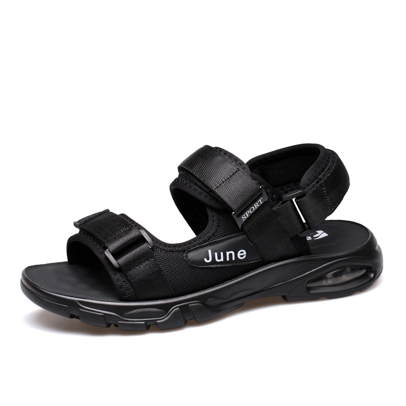 

New 2020 Beach Sandals Men Summer Shoes Flat Casual Men Sandals Black Soft Slippers Shoes Non-slip High Quality A2226 #XK2z