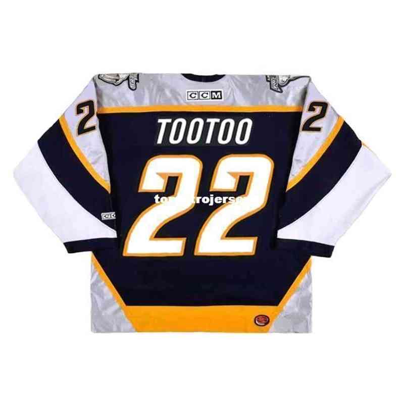 

New Jerseys Mens Jordin Tootoo 2006 Ccm Retro Hockey Jersey Vintage Long Sleeves, Blue
