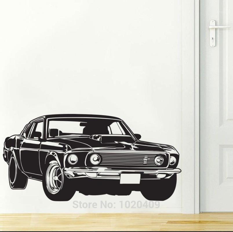 

Shelby GT Ford Mustang muscle car wall sticker DIY Home Furnishing decor PVC wallpaper children room 30071