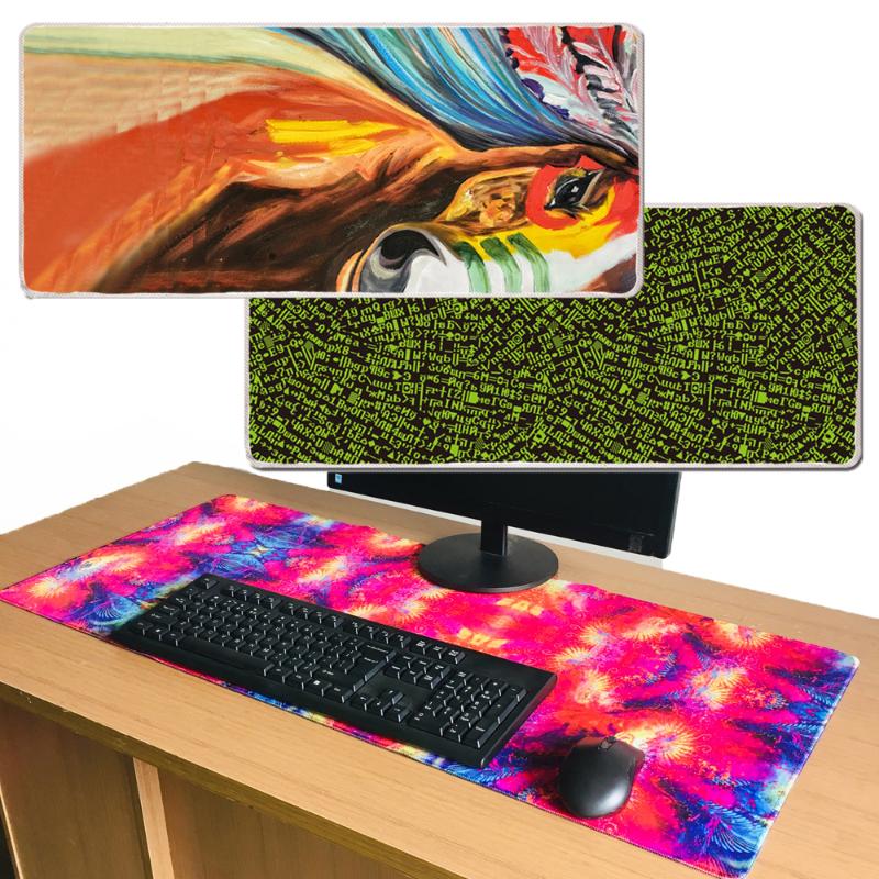 

Rubber Soft Gaming Desk Mat Fasion 900x400x2mm Large Extend Pad For Trackball Laser Optical Mouse Mice For Speed Keyboard Retail