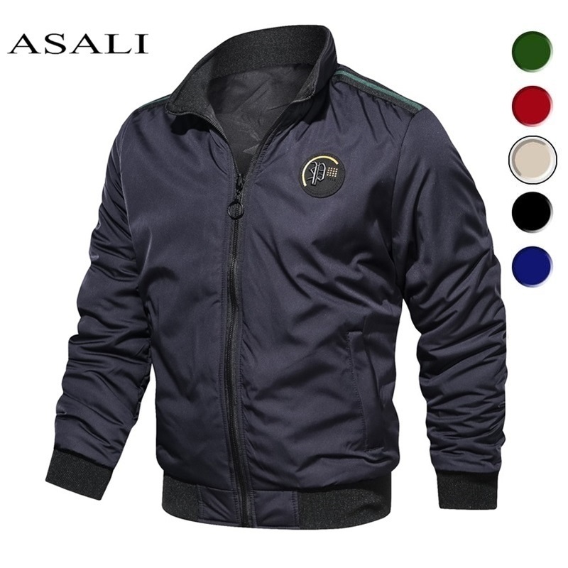 

2020 Spring Autumn Streetwear Vintage Men Cotton Windbreaker Pilot Coat Army Bomber Jackets Cargo Flight Jacket Male Clothes, Mgs01 blue