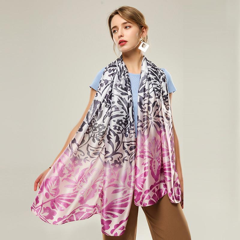 

NEW ombre butterfly print scarf shawl fashion women muslim hijabs soft turban