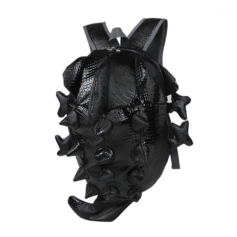 

iPinee 3D Chameleon Backpack Male Special Monsters Backpack Harajuku Lizard Travel Bags Cartoon Rucksack Shoulder School Bag1, Brown