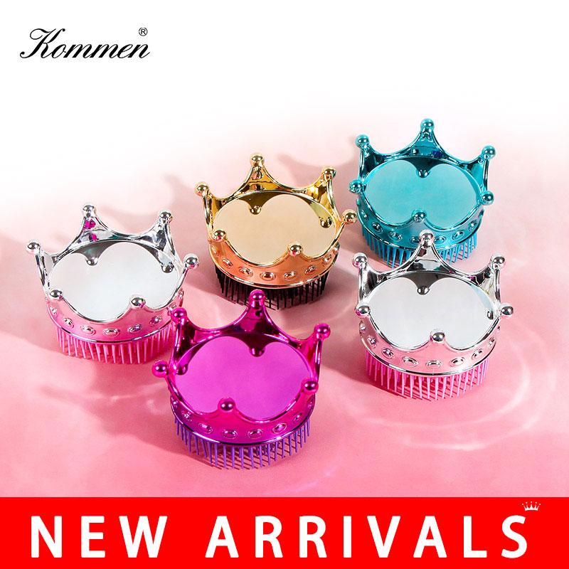 

2020 New Mirror-style Crown Hair Comb Beauty Anti-static Haircare Styling Tool Massage Hair Brush Hairdressing Barber Accessory
