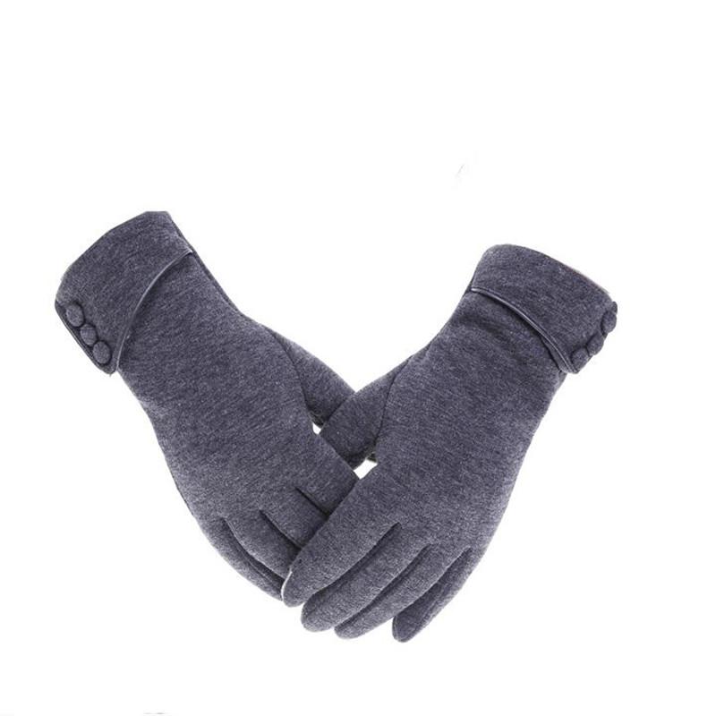 

Female Full Fingers Gloves Women Winter Warm Skiing Mittens Gloves Suede Stitching Wrist Motorcycle Riding Accessories, Red