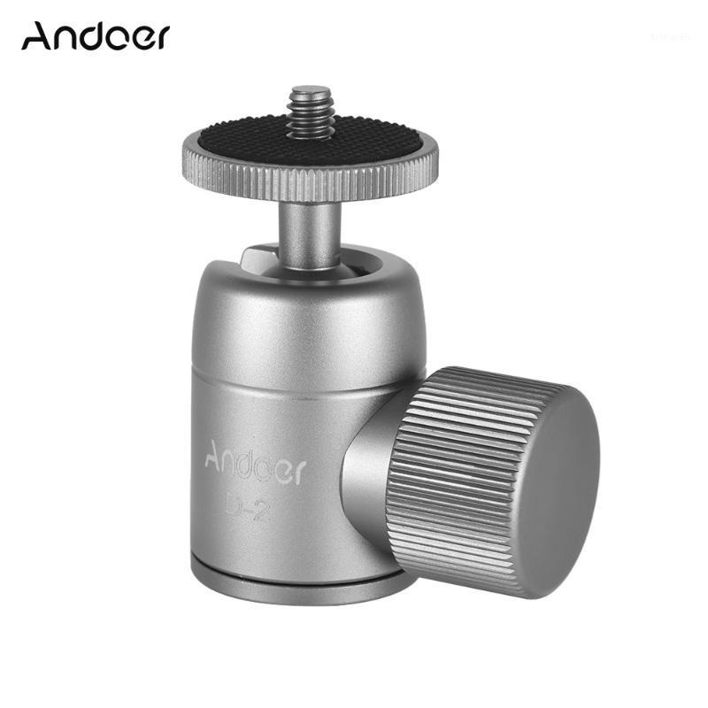 

Andoer Mini Tripod Ball Head Aluminium Alloy Tripod Mount with 1/4in Hole 360 Degree Rotating Panorama for Smartphones Cameras1