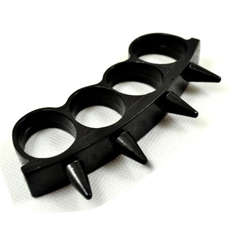 

Brand New Protective Gear Knuckle dusters Metal alloy Brass knuckles Self Defense tool Personal Security equipment Iron fists, Black