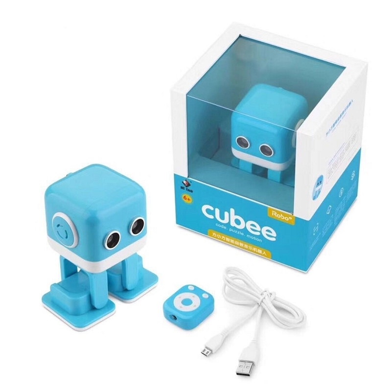 

WL TOYS Cubee RC Robot Toy Smart Bluetooth Speaker Intelligent Musical Dancing Machine LED Face Desk For Kids Gift 201211, Without original box