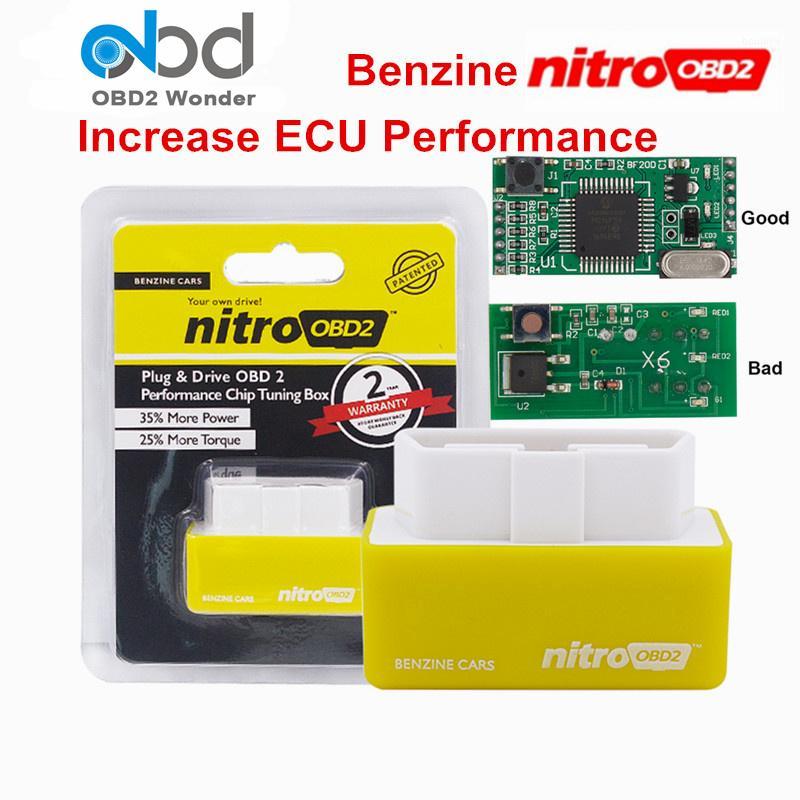 

10 Pcs/Lot Nitroobd2 Ecoobd2 Plug & Drive OBD2 Performance Chip Tuning Box For Benzine Gasoline Cars Nitro OBD2 Plug More Power1