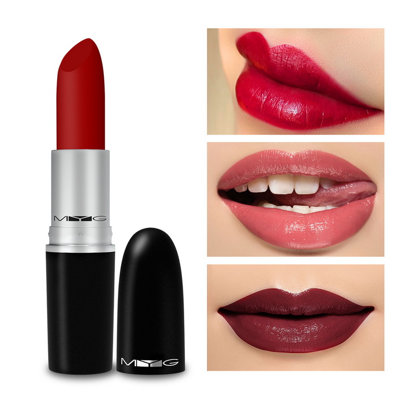 

MYG Lips Makeup Bullet Matte lipstick Long-lasting Waterproof Nutritious Easy To Wear With Retail Package Make Up Lipstick, Mixed color