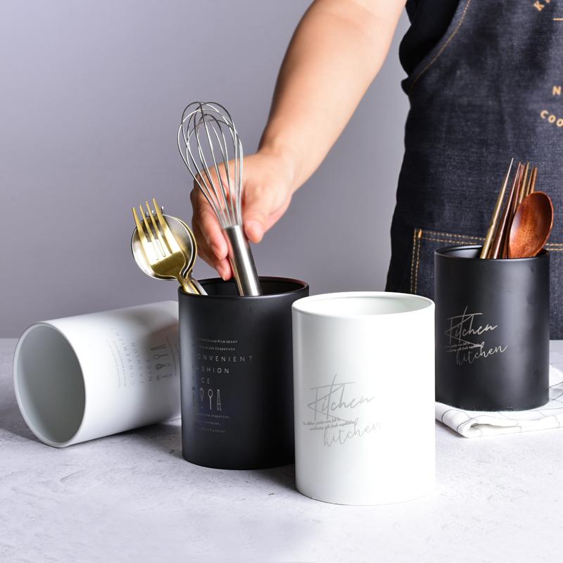 

Multifunction Stainless Steel Storage Box Chopsticks Tube Spoon Fork Cutlery Drain Holder Kitchen Utensils Organizer Tools