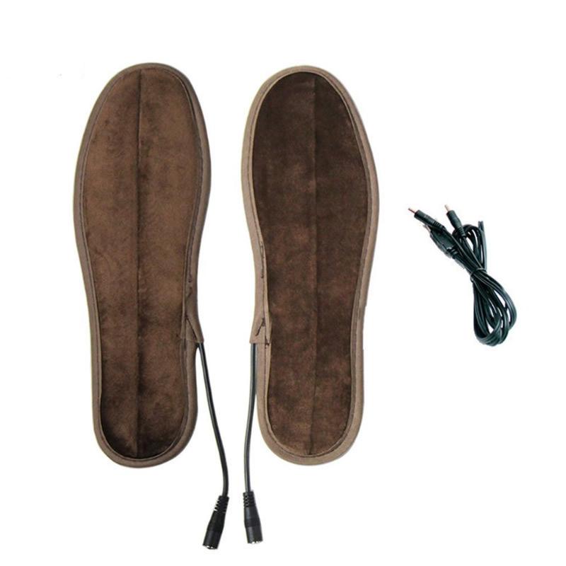 

NEW Winter Warm Electrically Heated Insoles USB Charging Plush fur Insoles Keep Warm feet Pad For Women&Men Shoes