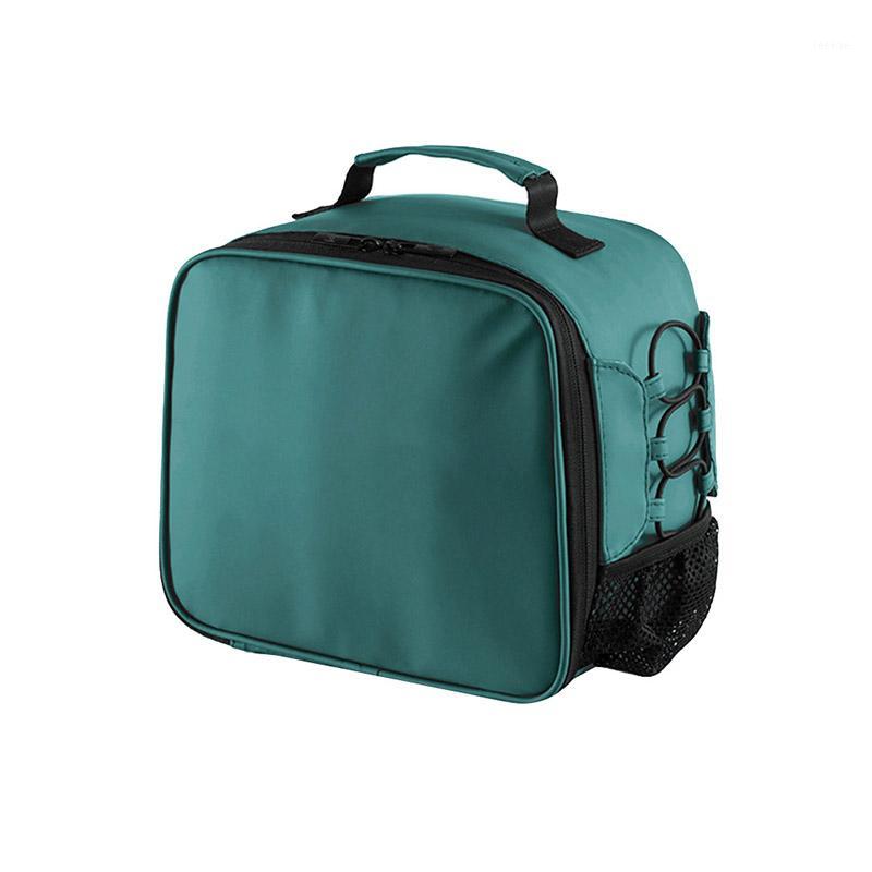 

Portable Waterproof Picnic Bag Insulated Lunch Bag with Handle Zip for Outdoor -MX81, Green