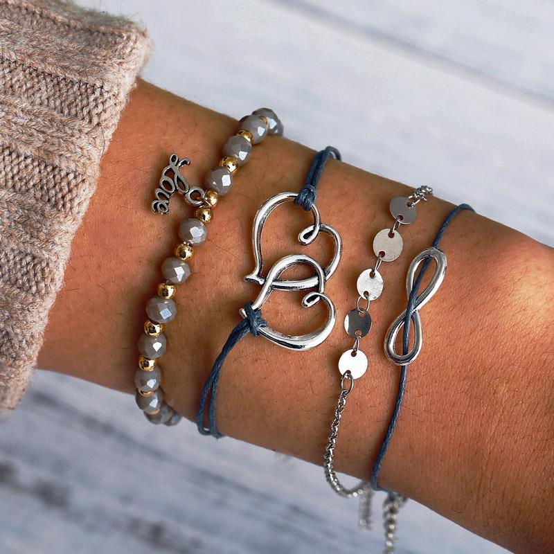 

bead bracelet four pieces set