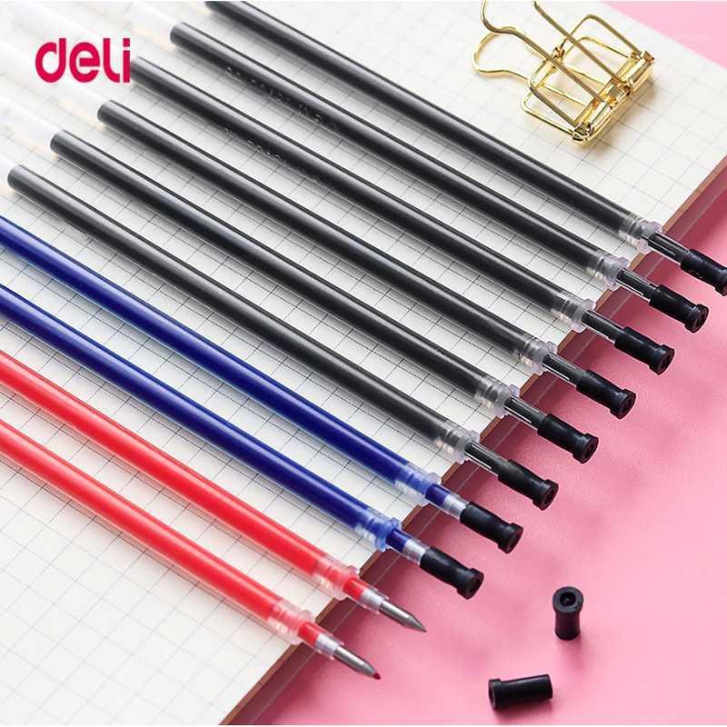

Deli 0.5mm Gel pen 10PcsOffice supplies Stationery gel pens for students writing Black Red Blue High quality pen ref1