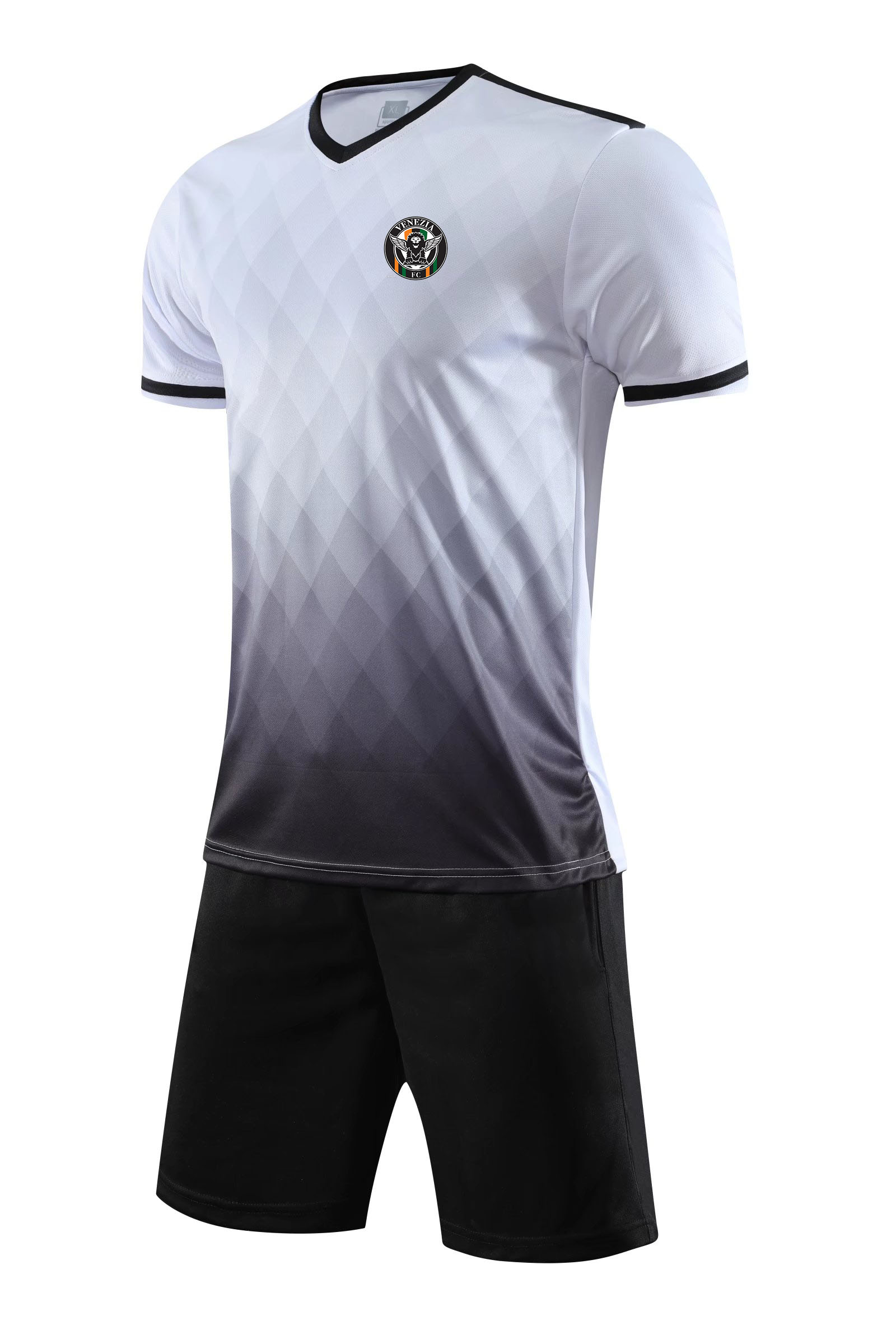 

Venezia Football Club Men Tracksuits Jersey Fast-dry Short Sleeve Soccer Shirt Custom Logo Outdoor Sport T Shirts Top And Shorts Wholesale, Light blue3