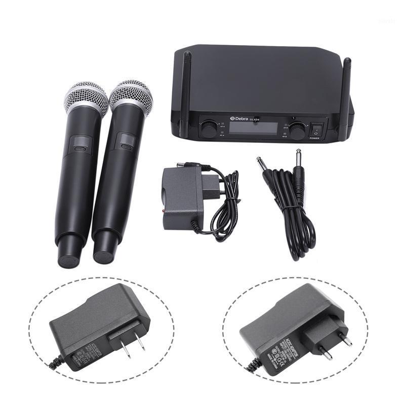 

Smart Fm Vhf Wireless Microphone 2 Cordless Handheld Mic Free Frequency For Meeting Pc Speaker1