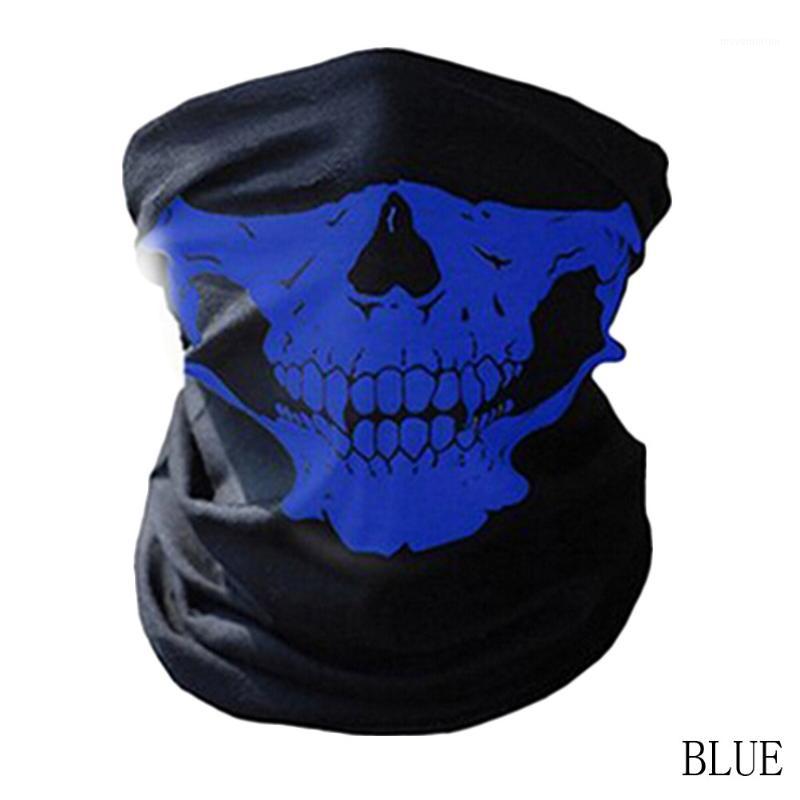 

New 2017 Women Men Scarf Black Skull Half Face Skeleton Motorcycle Scary Gift1