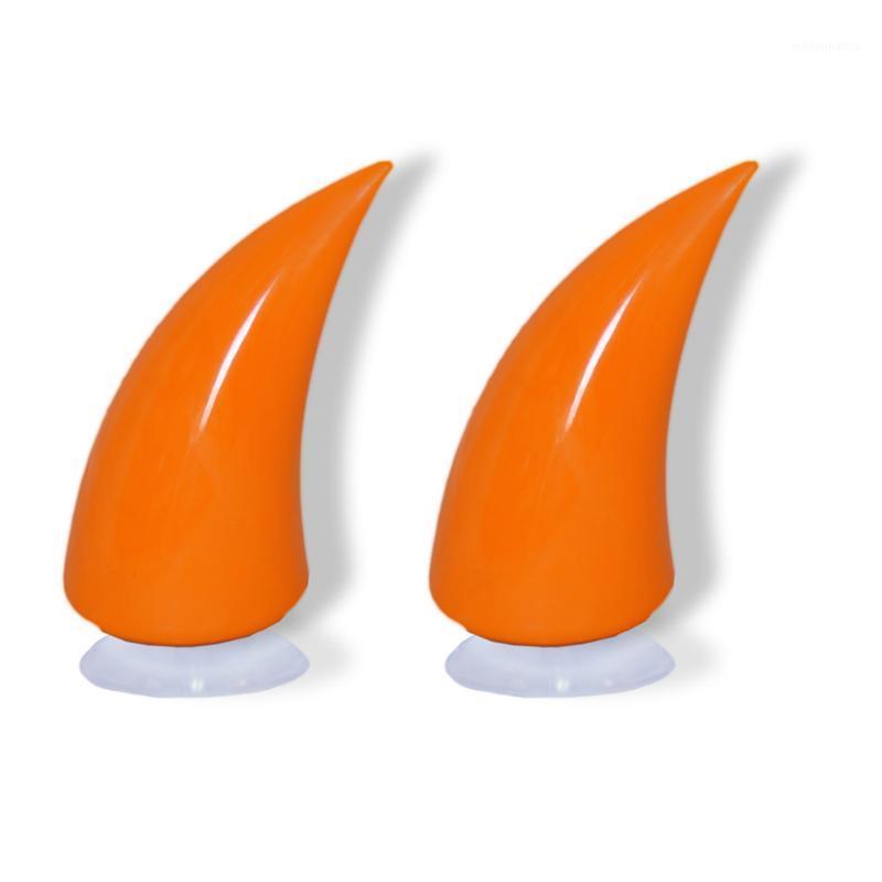 

2pcs Racing Solid Soft TPU Headwear Helmet Horn Easy Install Cycling Reusable Bicycle Sticker For Motorcycle Decals Suction Cup1, Pink