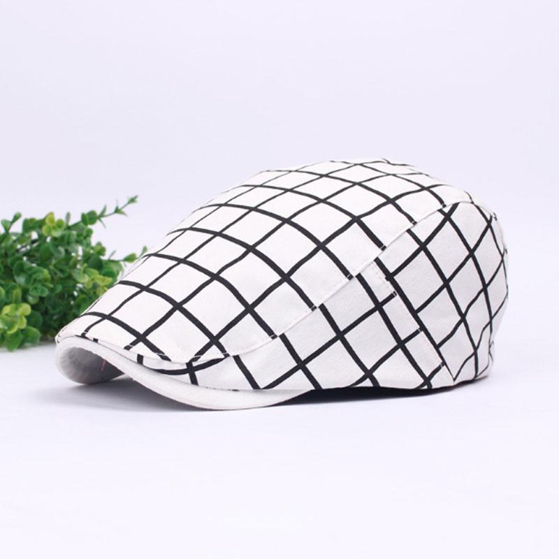 

Fancy Plaid Flap Newsboy Caps Men Women Spring Summer Duckbill Ivy Cap Adjustable Gorras Planas Men Hat Beret Caps Women, 01