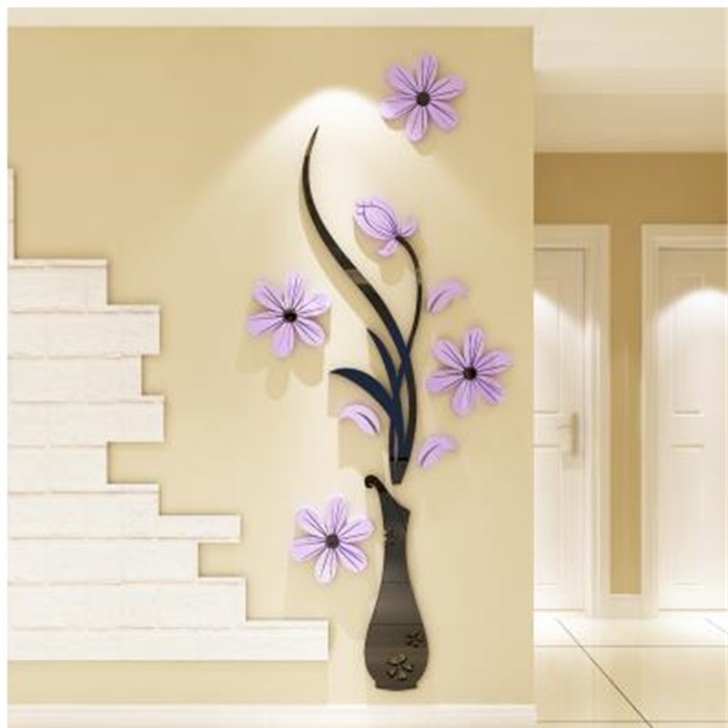 

Acrylic 3d stereo wall stickers room living room porch background wall decoration wall stickers stickers self-adhesive-83 201208