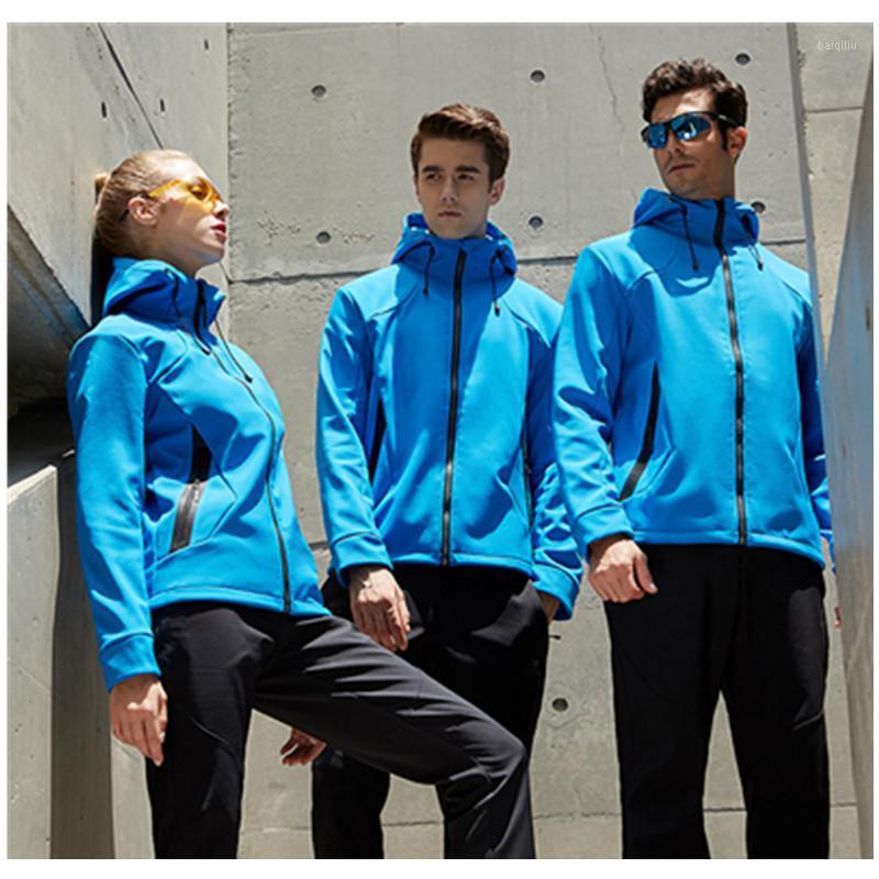 

Men & Women Fall Winter Fleece Hooded Hiking Jackets Cycling Outdoor Sports Softshell Camping Windproof Waterproof Casual Coats1, Pink