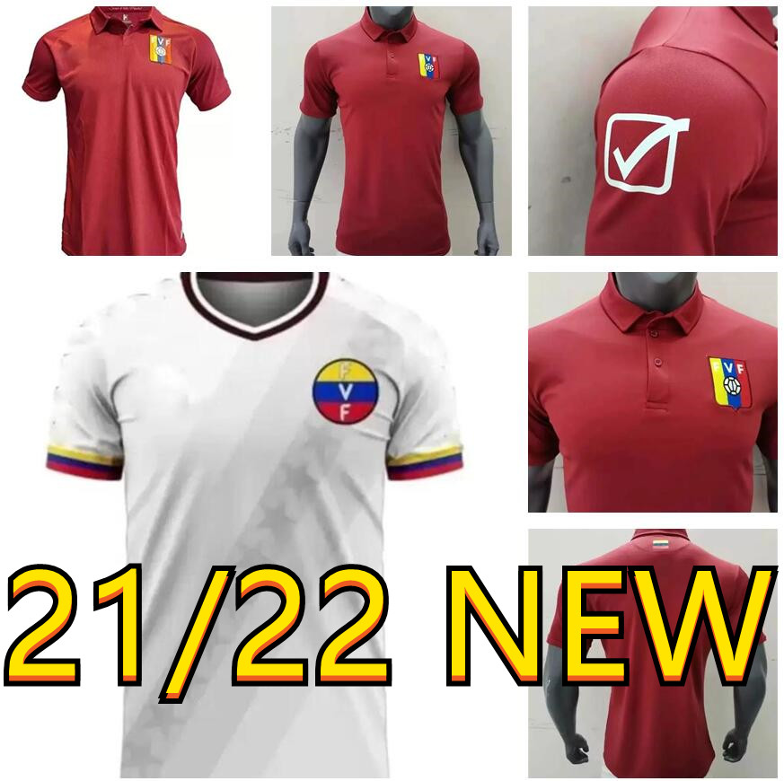 

21/22 Venezuela Soccer jerseys 2021 Home #10 SOTELDO #33 RONDON #17 MARTINEZ #6 HERRERA Maillots De Foot shirt Short Sleeve national team Football Uniforms