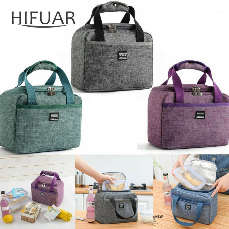 

2020 Portable New Thermal Insulated Lunch Box Tote Cooler Handbag Bento Pouch Dinner Container School Storage Bags1