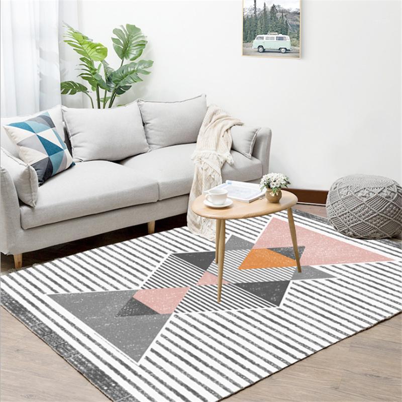 

Nordic Geometric Abstract Pattern Carpet Carpets for Living Room Rugs for Children Rooms Anti-slip and Anti-wrinkle Floor Mat1, Pink