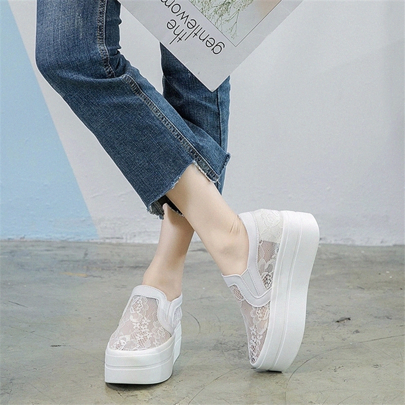 

Hollow Hidden Wedge Heels Sneakers Ladies Casual Shoes Woman High Platform Shoes Women's High Heels Wedges Shoes Women Sandals #ct59