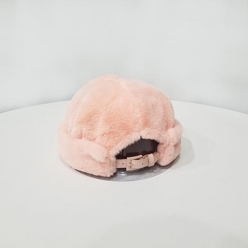 

Men Women Autumn Winter Skullcap Casual Soft Velvet Docker Sailor Cap Brimless Hip-hop Hat Solid Color Warm Beanies Cap