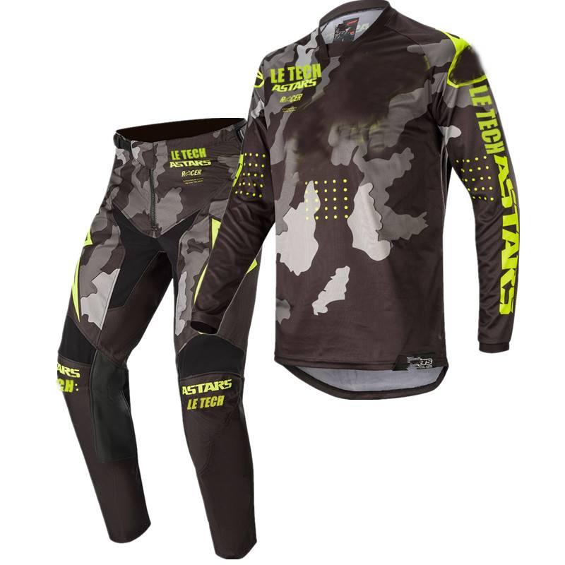 

2020 LE TECH ASTARS RACER TACTICAL Motocross Gear Set Top ATV Dirt BIke MX Suit Moto Jersey And Pant