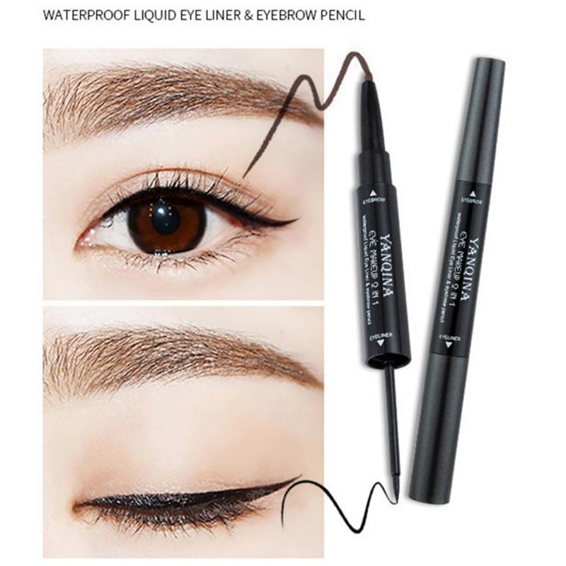 

Automatic Rotation 4 Color Eyeliner Lasting Cool Black Eyeliner Durable Waterproof Not Blooming Double Head Beauty, 04
