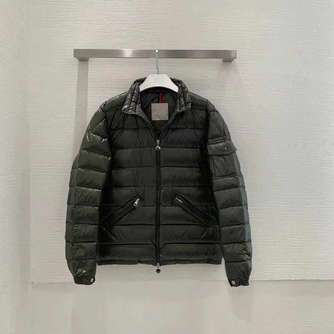 

Designer men down jacket AGAY French brand street fashion Classic pockets stand collar thin coats, Extra shipping